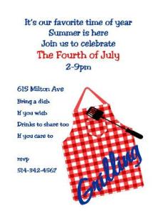 4th of July Party and Patriotic invitations for NEW selections 2018