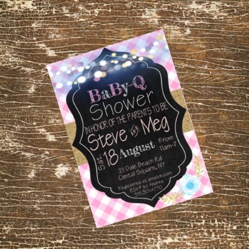 BabyQ Shower Invitations