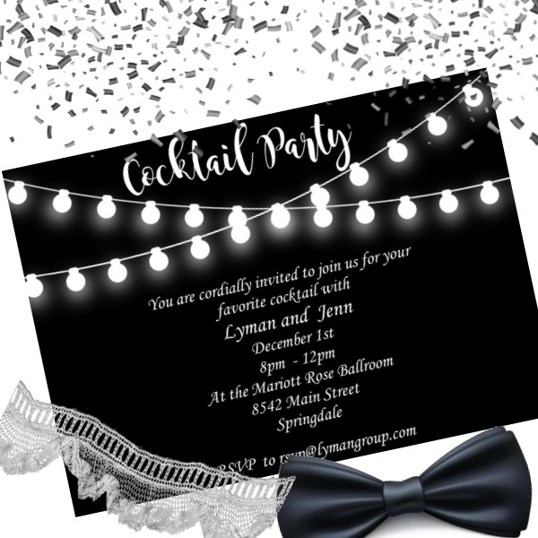 Black and White Invitations