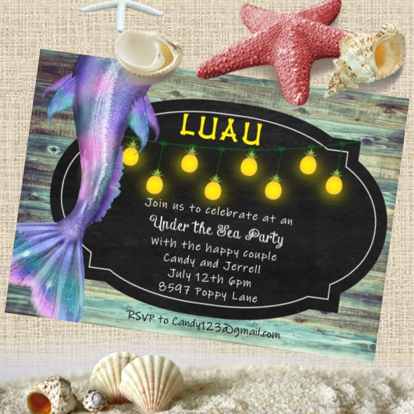 luau party invitations