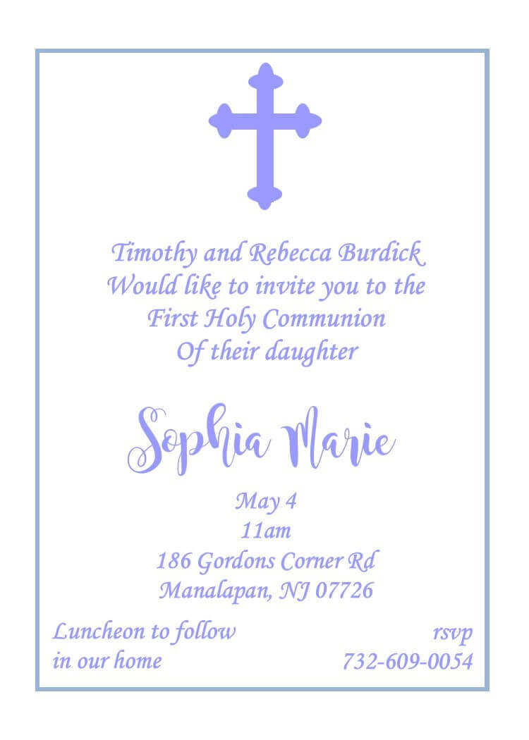 First Communion Party Invitations New Designs For 2021
