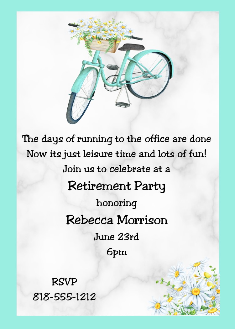 Retirement Party Email Invitations - Mryn Ism