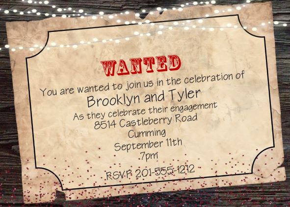 redneck party invitation